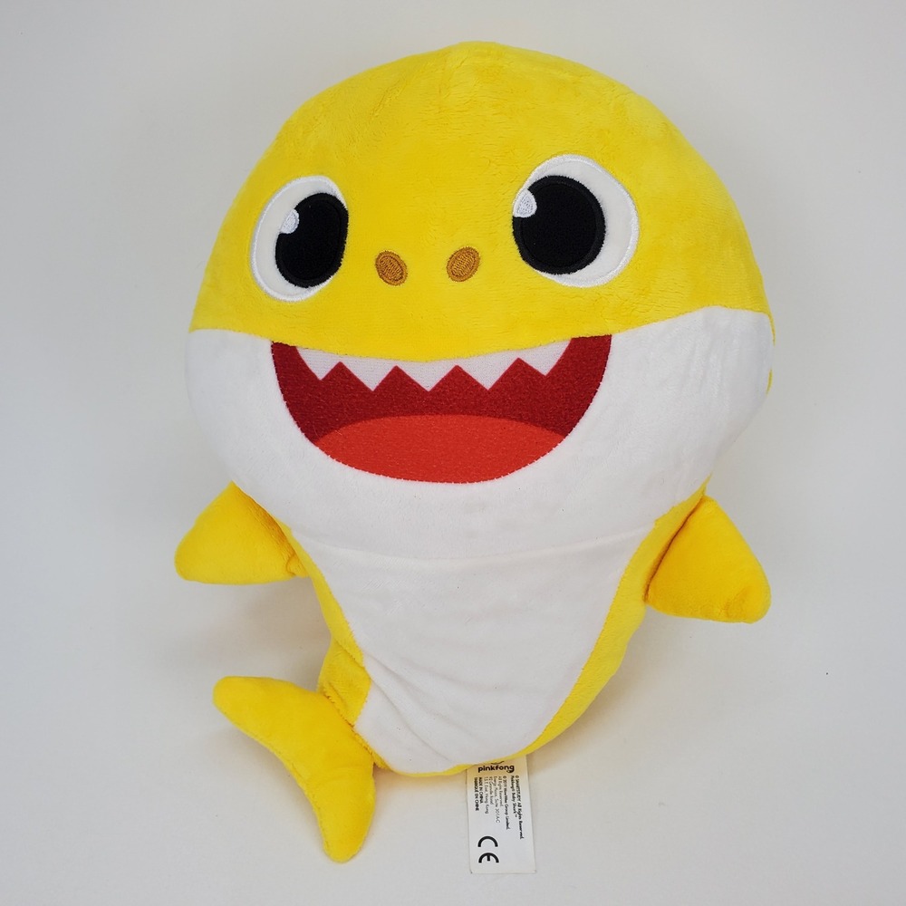 Pinkfong Baby Shark Plush WowWee Yellow Stuffed Animal Toy 12 Inch 2019